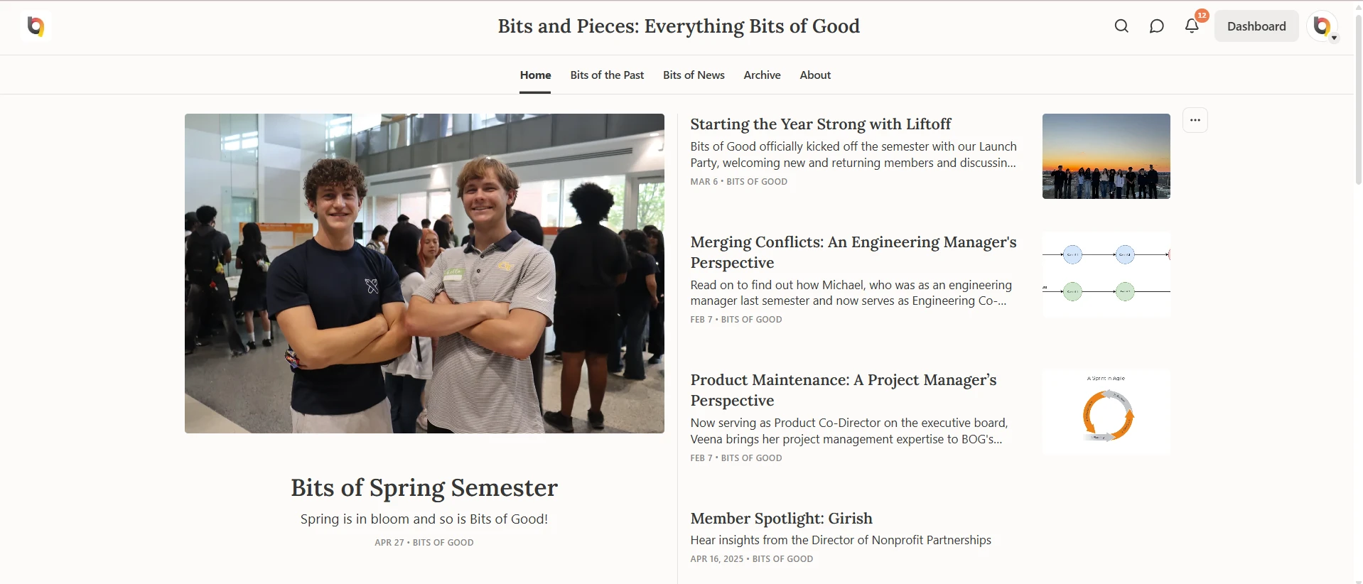 Bits and Pieces Substack homepage