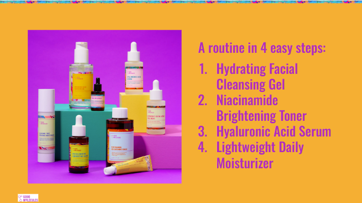 Good Molecules slide: routine in 4 steps
