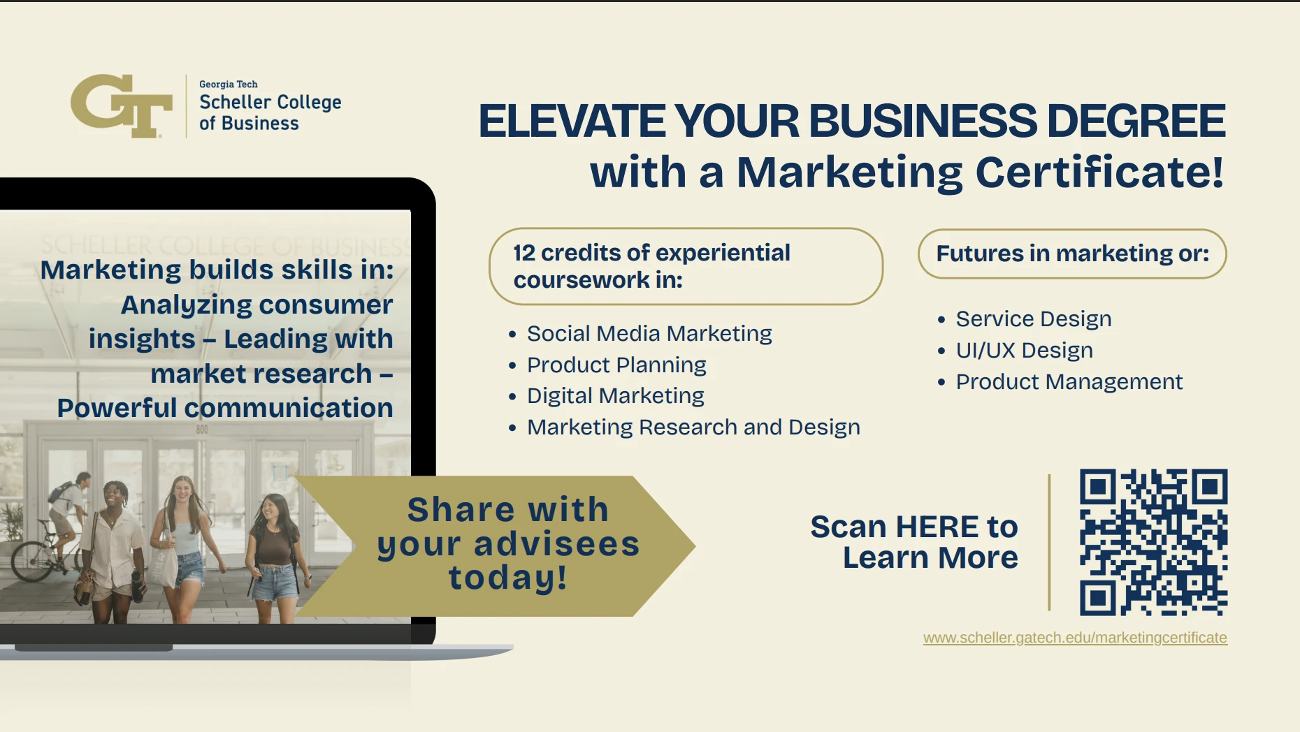 Marketing certificate slide
