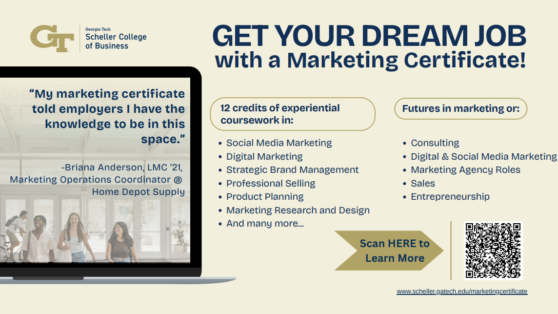 Marketing certificate slide