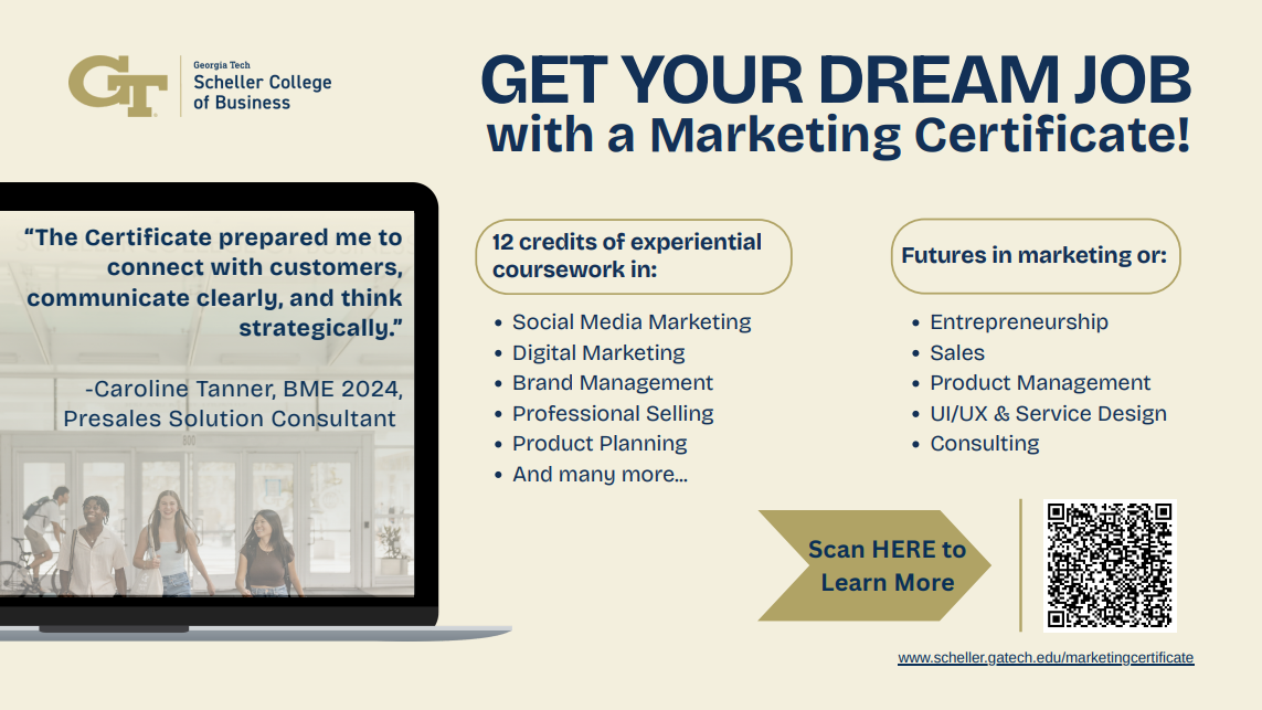 Marketing certificate slide